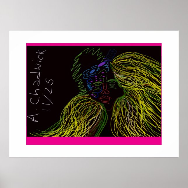Póster Títere de Colores Brillantes (Frente)