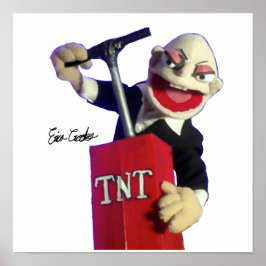 Póster Títere punk con émbolo de TNT