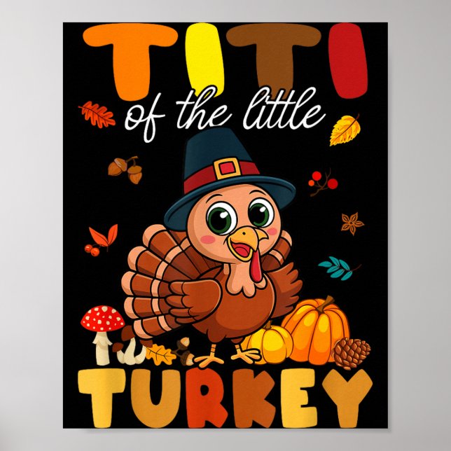 Póster Titi Of The Little Turkey Thanksgiving Baby Shower (Frente)