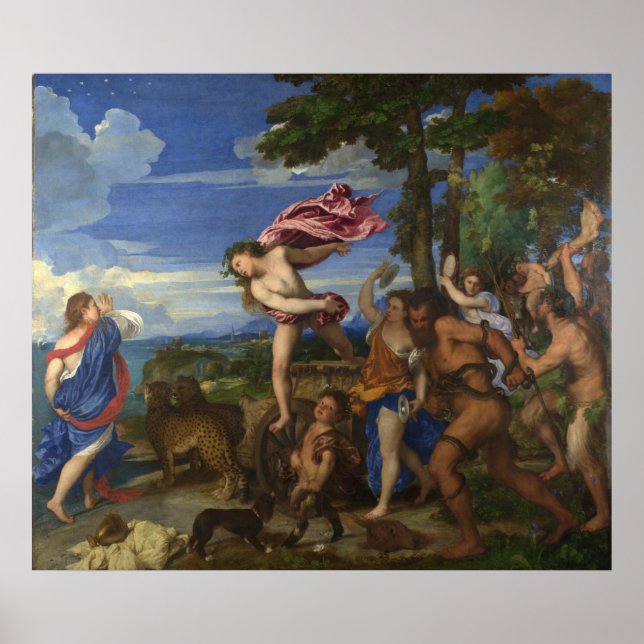 Póster TITIAN - Bacchus y Ariadna 1522 (Frente)