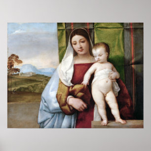 Póster Titian Gypsy Madonna