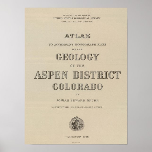 Póster Title Page Atlas to the Geology (Frente)