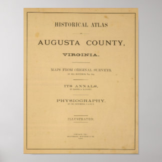 Póster Title Page Augusta County, Virginia