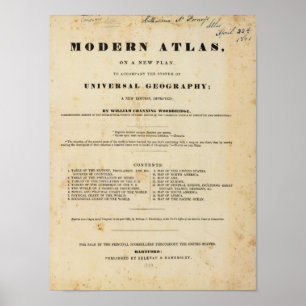 Póster Title Page Modern atlas