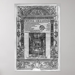 Póster Title page of 'Opera Ciceronis', published 1520
