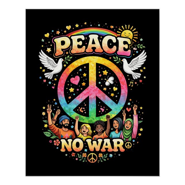 Póster Title: Peace Over War (Anverso)