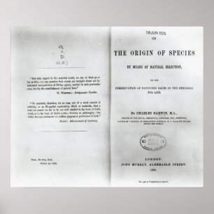 Póster Titlepage a 'en el origen de las especies