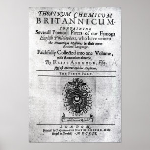 Póster Titlepage 'Theatrum Chemicum Britannicum
