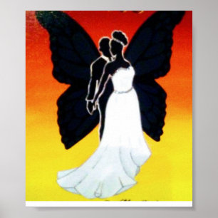Póster Titulado Mi Hermosa Mariposa Negra