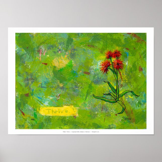Póster Titulado: Thrive (Frente)
