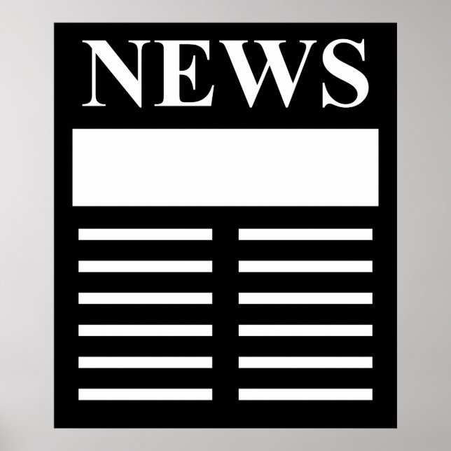 Póster Titulares de noticias (Frente)