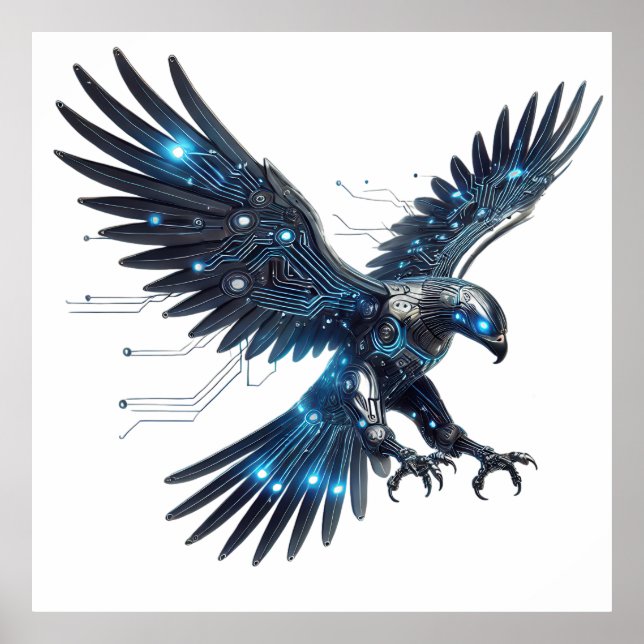 Póster Título: Águila Cibernetica (Frente)