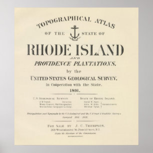 Póster Título Página Rhode Island atlas