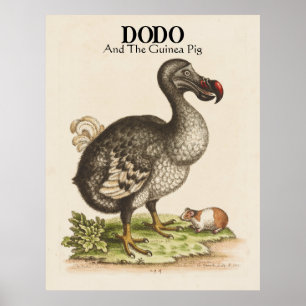Póster Título personalizado y subtítulo Dodo y cerdo guin