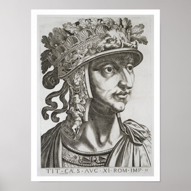 Póster Titus Caesar (39-81 AD), 1596 (grabado) (Frente)