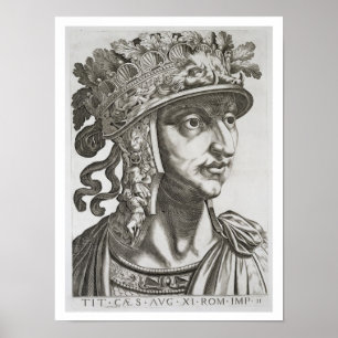 Póster Titus César (39-81 ANUNCIO), 1596 (grabado)