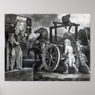 Póster Titus Oates on the third day of his punishment