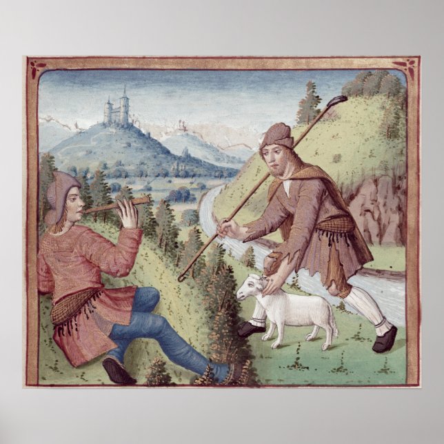 Póster Tityrus se encuentra con Meliboeus, de 'The Eclogu (Frente)