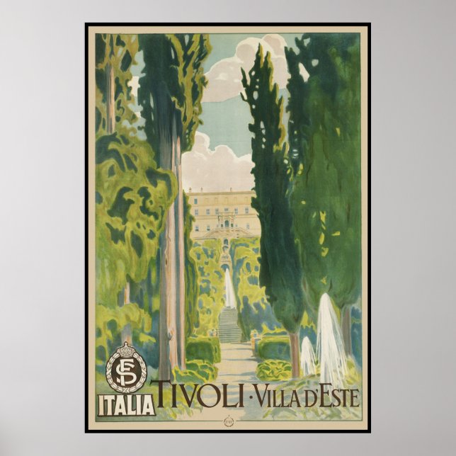 Póster Tivoli Villa d'Este (Frente)