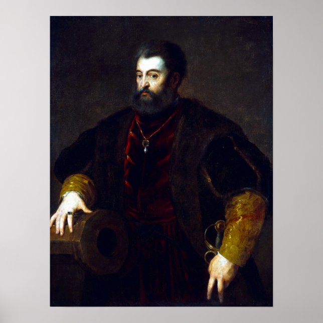 Póster Tiziano Alfonso d'Este, duque de Ferrara (Frente)