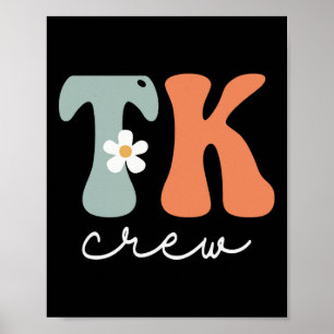 Póster Tk Crew Retro Groovy Vintage Mujeres Feliz Primer