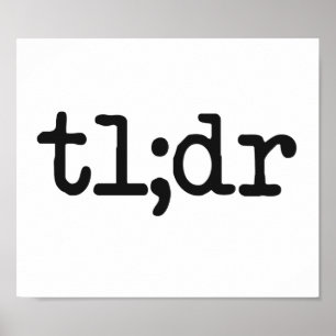 Póster tl; el Dr. no leyó demasiado de largo