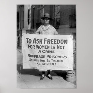 Póster To Ask Freedom For Women Is Not A Crime