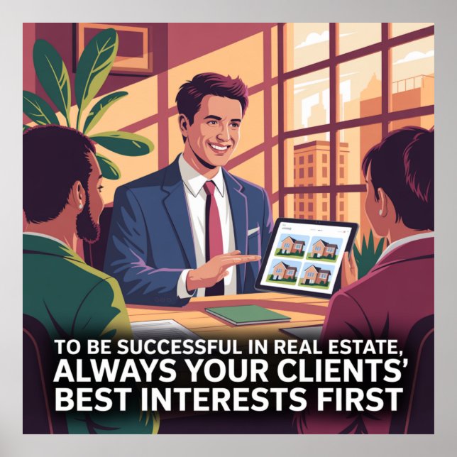 Póster To Be Successful In Real Estate (Frente)