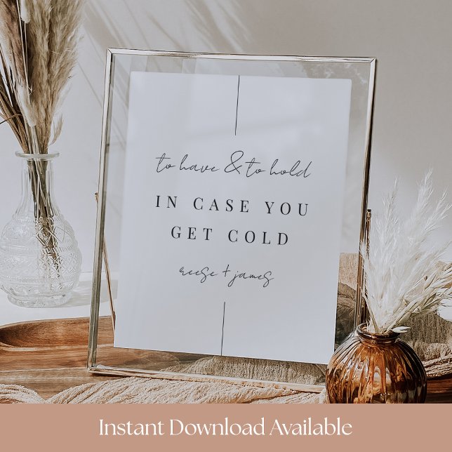 Póster “To Have and To Hold” 8x10 Wedding Blanket Sign (Subido por el creador)