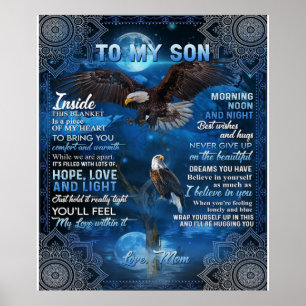 Póster To My Son Birthday Gift, Gift To My Baby Boy