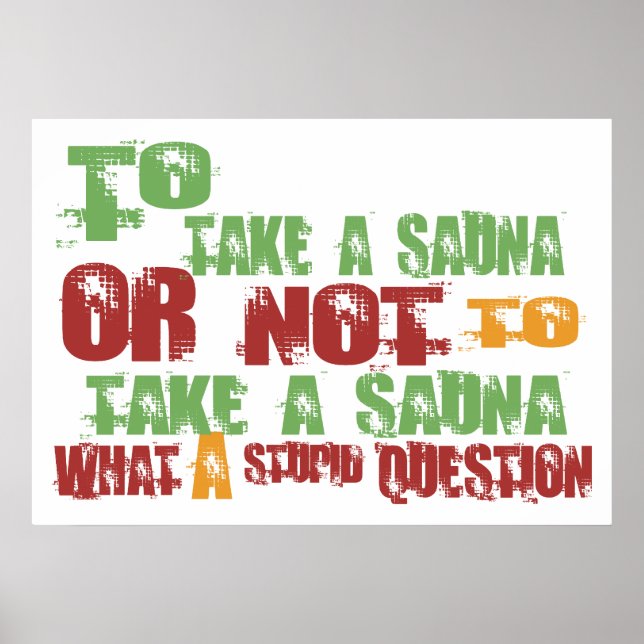 Póster To Take a Sauna (Frente)