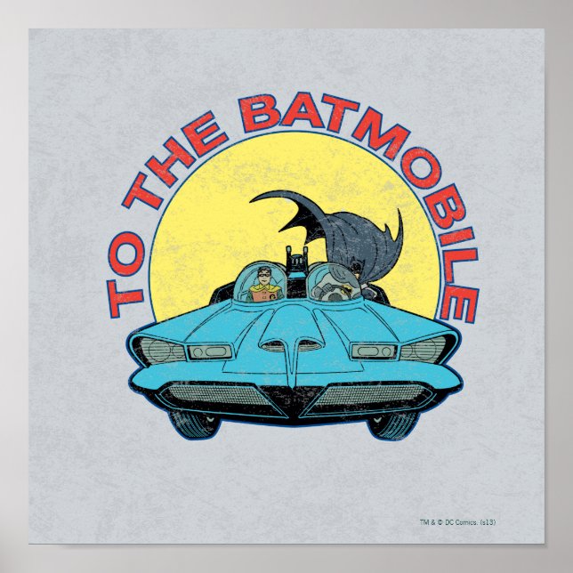 Póster To The Batmobile - Distressed Icon (Frente)