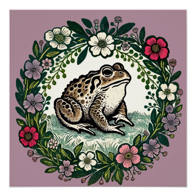 Póster Toad Wildflowers (Anverso)