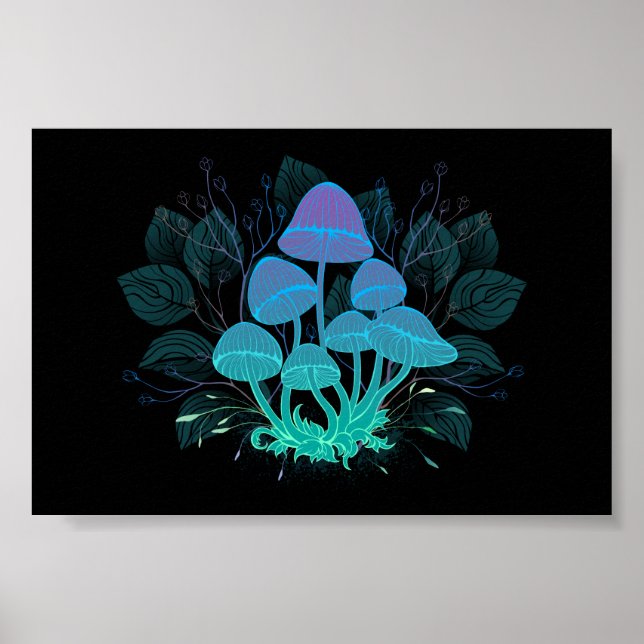 Póster Toadstools en Bushes (Frente)