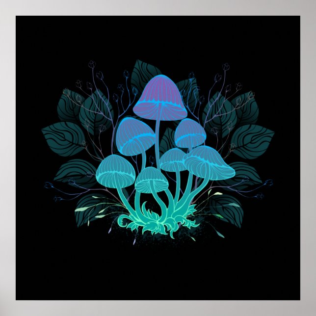 Póster Toadstools en Bushes (Frente)