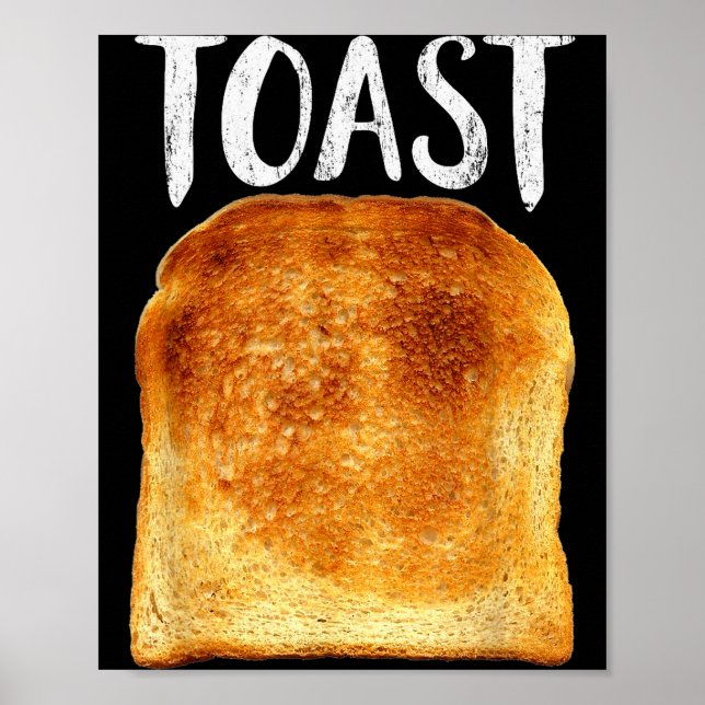 Póster Toast Costume Halloween Funny Bread Lover Christma (Frente)
