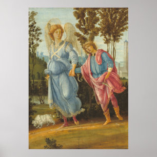 Póster Tobias & Angel - Filippino Lippi Fine Art Poster