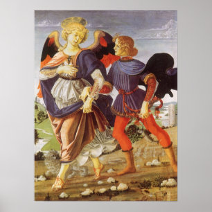 Póster Tobias y el ángel de Andrea del Verrocchio
