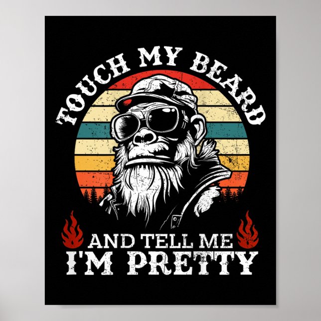 Póster Tócame la barba y dime que soy Bonito Mon (Frente)