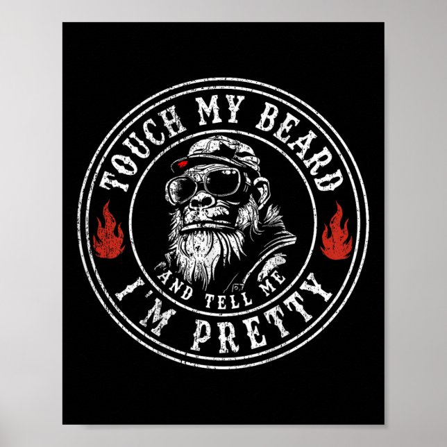 Póster Tócame la barba y dime que soy Bonito Mon (Frente)