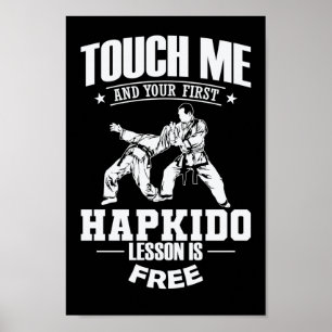 Póster Tócame y tu primera lección de hapkido es gratis