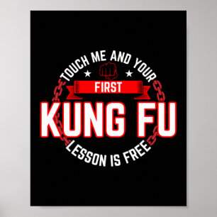 Póster Tócame y tu primera lección de kung fu es gratis