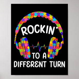 Póster Tocando Al Ritmo De Una Canción Diferente Autista