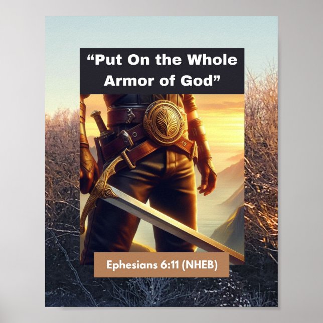 Póster Toda la armadura de Dios - Papel Poster (Frente)