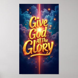Póster Toda la gloria a Dios
