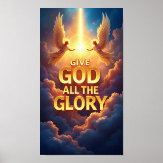 Póster Toda la gloria a Dios