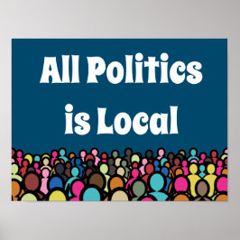 Póster Toda la política es local 2024