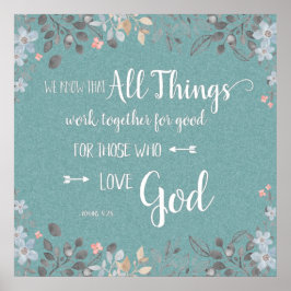 Póster Todas las cosas cooperan para bien - Rom 8:28