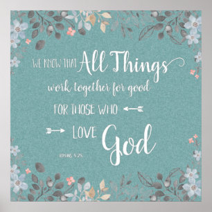 Póster Todas las cosas cooperan para bien - Rom 8:28