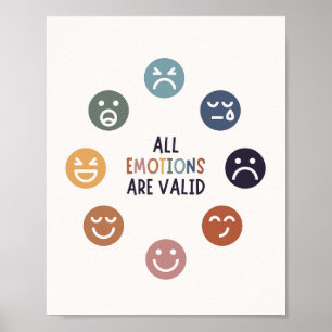 Póster Todas las emociones son válidas
